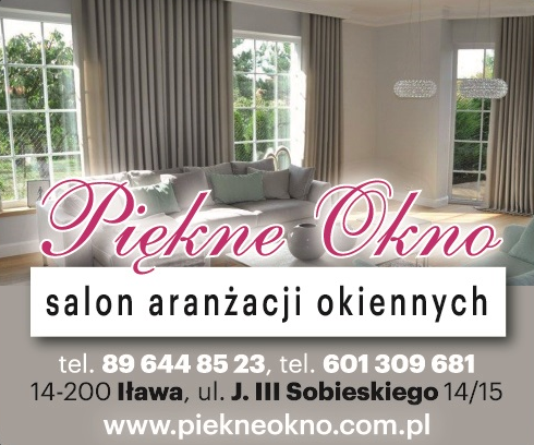 PIĘKNE OKNO Salon Aranżacji Okiennych Iława