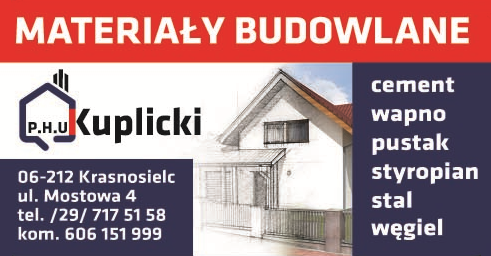 P.H.U. KUPLICKI Przemysław Kuplicki Krasnosielc Materiały Budowlane / Węgiel / Stal