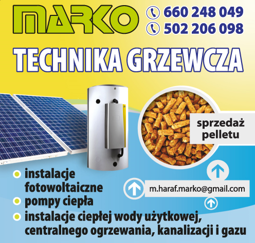 MARKO Instalacje Budowlane Stare Siołkowice- TECHNIKA GRZEWCZA - INSTALACJE - POMPY CIEPŁA