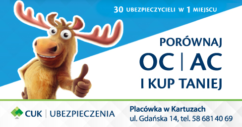 CUK | UBEZPIECZENIA Kartuzy Porównaj OC i AC i Kup Taniej