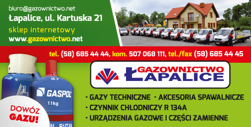Prywatny Zakład Gazownictwa S.C. Ewa Szuta i Anna Bulczak Łapalice Gazy Techniczne 