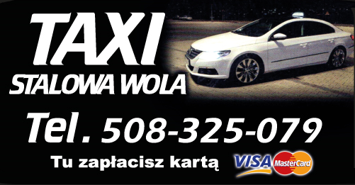 TAXI  Stalowa Wola - PŁATNOŚĆ KARTĄ 
