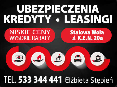 UBEZPIECZENIA KREDYTY LEASINGI Elżbieta Stępień Stalowa Wola 