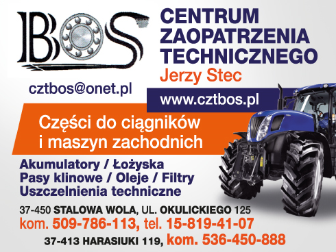 BOS Centrum Zaopatrzenia Technicznego Stalowa Wola, Harasiuki -CZĘŚCI DO CIĄGNIKÓW I MASZYN