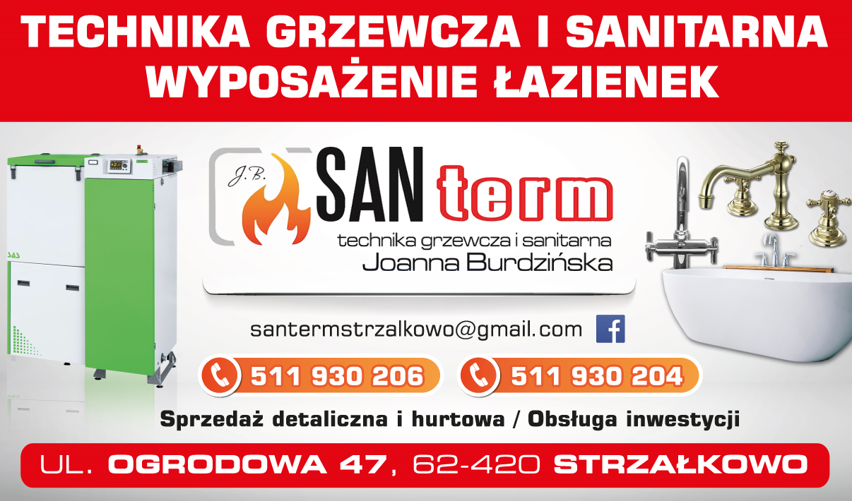 SANterm Technika Grzewcza i Sanitarna Joanna Burdzińska Strzałkowo Wyposażenie Łazienek