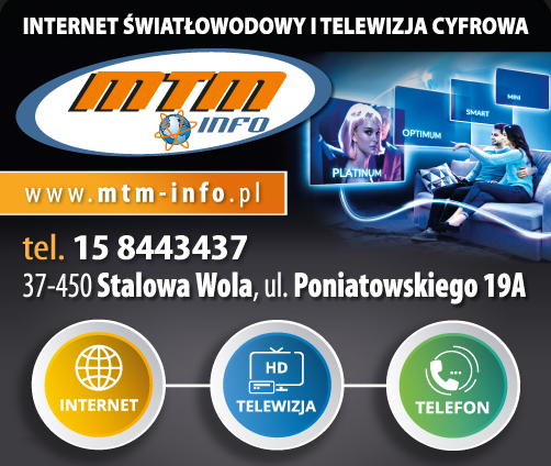 MTM INFO INTERNET ŚWIATŁOWODOWY I TELEWIZJA CYFROWA Stalowa Wola - Internet / Telewizja / Telefon 