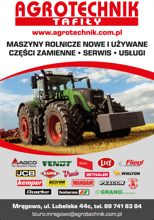 AGROTECHNIK TAFIŁY Mrągowo, Stawiski - Maszyny Rolnicze nowe i używane, Części zamienne, Serwis