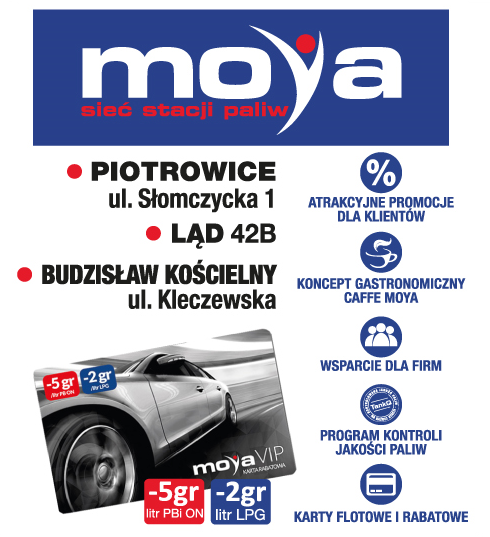 MOYA Sieć Stacji Paliw Ląd Koncept Gastronomiczny / Program Kontroli Jakości Paliw / Karty Flotowe