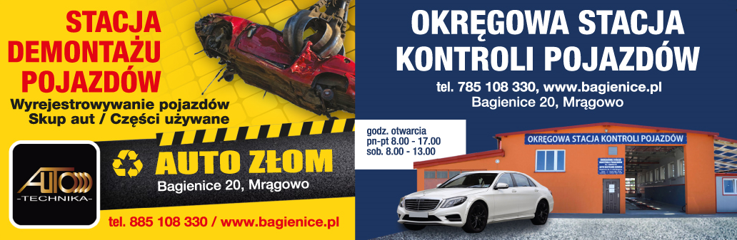 Auto Recykling Service Bagiennice -  STACJA DEMONTAŻU POJAZDÓW - OKRĘGOWA STACJA KONTROLI POJAZDÓW