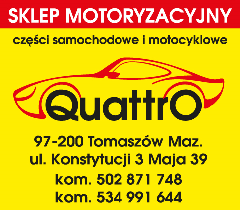 QUATTRO Tomaszów Mazowiecki Sklep Motoryzacyjny / Części Samochodowe i Motocyklowe