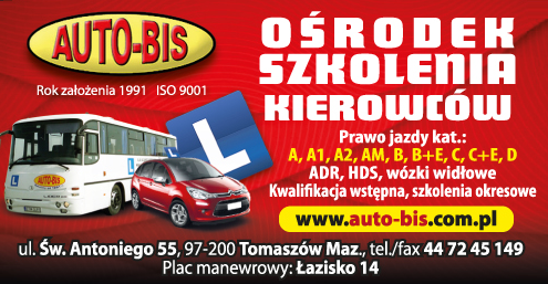 Ośrodek Szkolenia Kierowców "AUTO-BIS" s.c. Tomaszów Mazowiecki