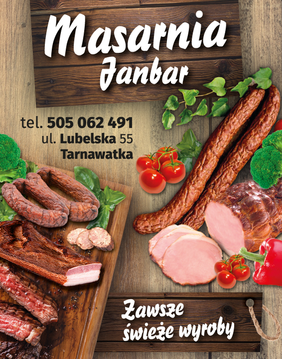 MASARNIA Janbar Tarnawatka Zawsze Świeże Wyroby