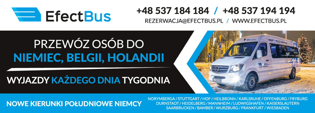 Efect Bus Warszawa Przewóz Osób Do Niemiec, Belgii i Holandii