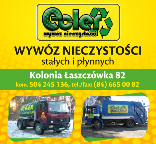 ECLER Tomaszów Lubelski Wywóz Nieczystości Stałych i Płynnych