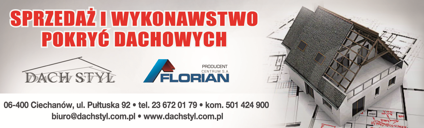 DACH STYL Ciechanów Sprzedaż i Wykonawstwo Pokryć Dachowych