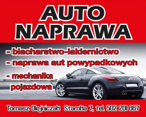 ZUH TIM Tomasz Olejniczak AUTO NAPRAWA Mrągowo - BLACHARSTWO-LAKIERNICTWO- NAPRAWA AUT - MECHANIKA