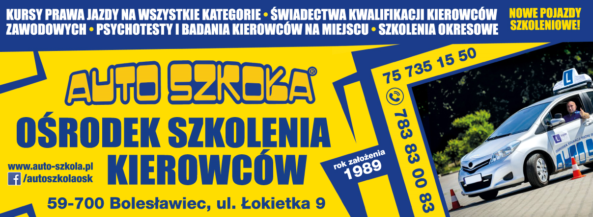Auto-Szkoła Ośrodek Szkolenia Kierowców  Bolesławiec- KURSY PRAWA JAZDY NA WSZYSTKIE KATEGORIE