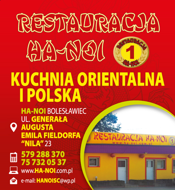 Restauracje HA-NOI Bolesławiec- KUCHNIA ORIENTALNA I POLSKA