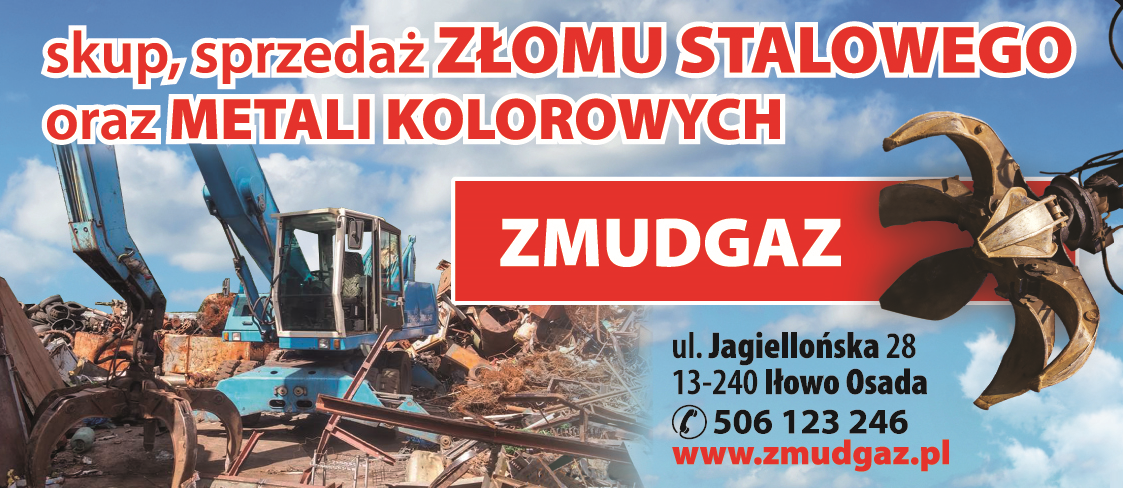 P.P.H.U. DARIUSZ ZMUDCZYŃSKI "ŻMUDGAZ" Iłowo Osada Skup i Sprzedaż Złomu Stalowego
