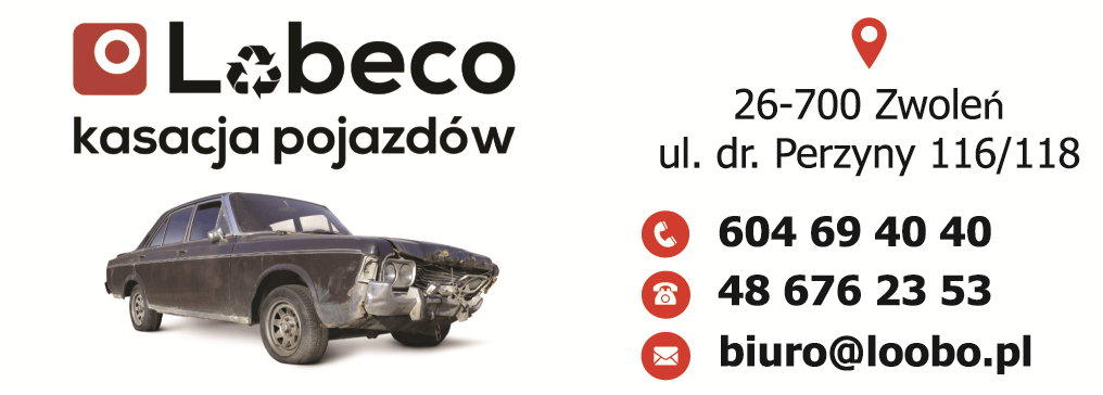 LOBECO Sp. z o.o. Zwoleń Kasacja Pojazdów