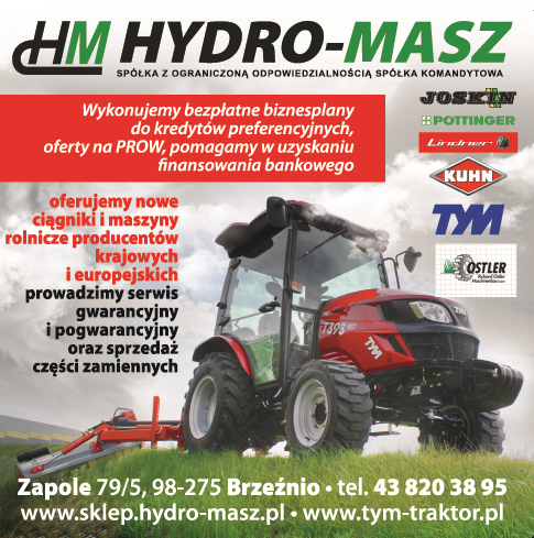 HYDRO-MASZ Zapole, Sieradz - NOWE CIĄGNIKI I MASZYNY ROLNICZE PRODUCENTÓW KRAJOWYCH I EUROPEJSKICH