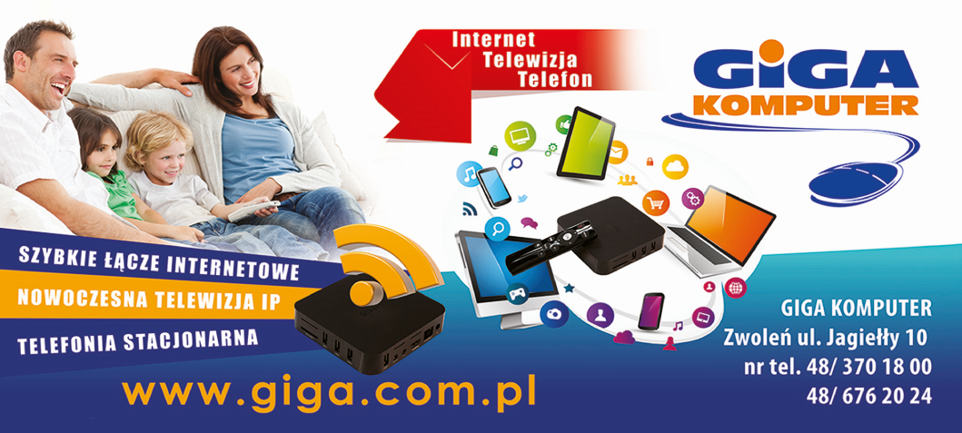Giga Komputer Zwoleń, Lipsko, Radom, Pionki - INTERNET / TELEWIZJA / TELEFON