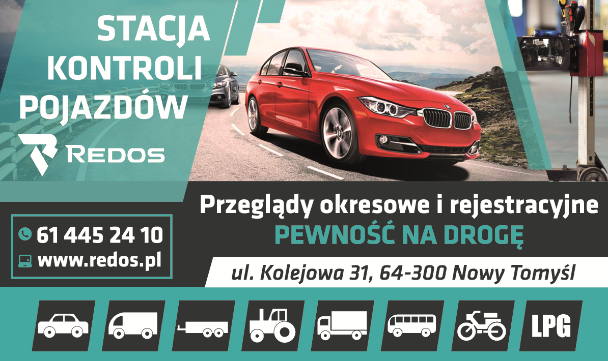 REDOS sp.z o.o. Stacja kontroli pojazdów Nowy Tomyśl - PRZEGLĄDY OKRESOWE I REJESTRACYJNE 