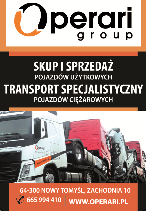 OPERARI GROUP Nowy Tomyśl - SKUP I SPRZEDAŻ POJAZDÓW UŻYTKOWYCH, TRANSPORT SPECJALISTYCZNY 