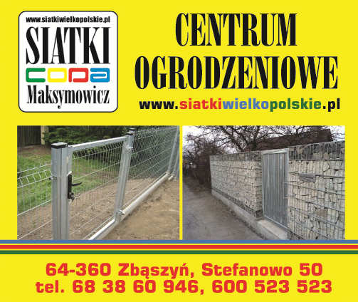 Zakład Produkcji Siatki Ogrodzeniowej PPHU CODA, SIATKI MAKSYMOWICZ Zbąszyń- CENTRUM OGRODZENIOWE