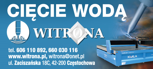 Firma Wielobranżowa "WITRONA" Częstochowa Cięcie Wodą