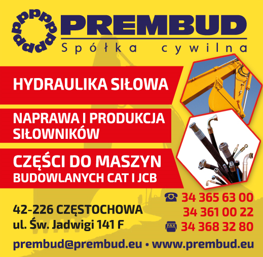 PREMBUD S.C. Częstochowa Hydraulika Siłowa / Naprawa i Produkcja Siłowników / Części do Maszyn