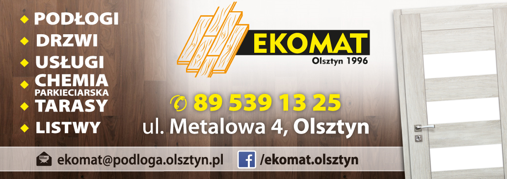 EKOMAT Olsztyn - PODŁOGI, DRZWI, USŁUGI, TARASY, LISTWY, CHEMIA PARKIECIARSKA 
