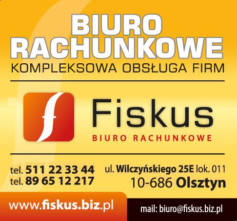 FISKUS BIURO RACHUNKOWE Olsztyn - KOMPLEKSOWA OBSŁUGA FIRM