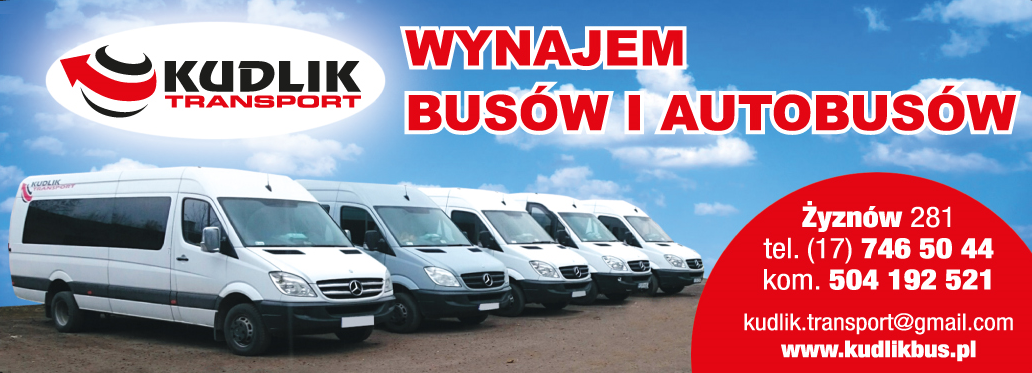 KUDLIK TRANSPORT Żyznów, powiat strzyżowski - WYNAJEM BUSÓW I AUTOBUSÓW - Usługi przewozowe