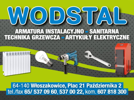 WODSTAL Sp.J. Włoszakowice Armatura Instalacyjno- Sanitarna / Technika Grzewcza / Art. Elektryczne