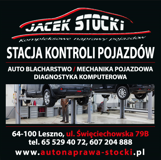 JACEK STOCKI Kompleksowe Naprawy Pojazdów Leszno Stacja Kontroli Pojazdów / Auto Blacharstwo