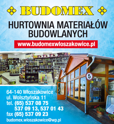 BUDOMEX Hurtownia Materiałów Budowlanych Włoszakowice Materiały Wykończeniowe / Systemy Dociepleń
