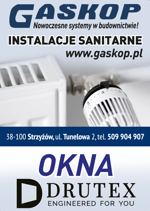 GASKOP Strzyżów -Nowoczesne systemy w budownictwie! - Salon Firmowy Buderus - INSTALACJE SANITARNE