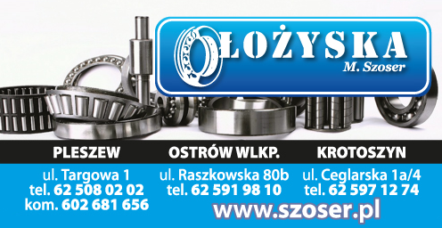 SKLEP TECHNICZNY M. Szoser Pleszew Łożyska