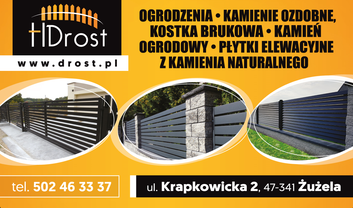 SYSTEMY OGRODZEŃ Żużela, powiat krapkowicki - OGRODZENIA,KAMIENIE OZDOBNE,KOSTKA BRUKOWA