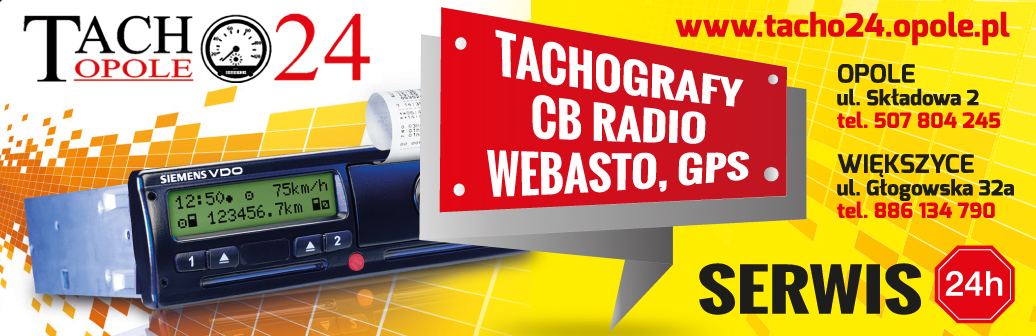 Tacho 24 Opole, WIĘKSZYCE - Tachografy, CB Radio, WEBASTO, GPS - SERWIS 24H