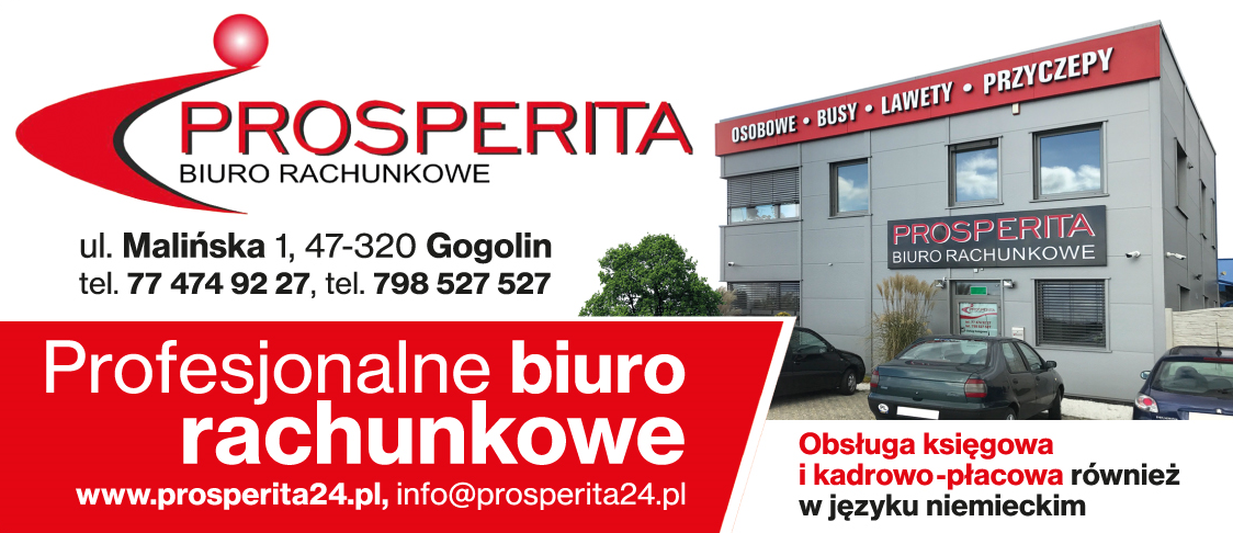 Biuro Rachunkowe Prosperita - Oddział Gogolin - kompleksowa obsługa księgowa i kadrowo-płacowa
