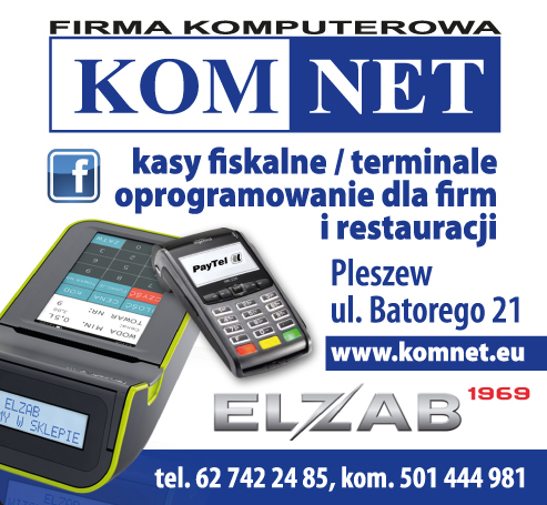 PPHU "KOMNET" Pleszew Firma Komputerowa Kasy Fiskalne / Terminale / Oprogramowanie