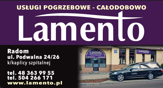 "LAMENTO" Radom Usługi Pogrzebowe - Całodobowo
