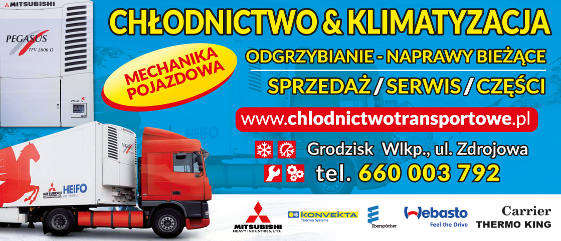 CHŁODNICTWO TRANSPORTOWE Tomasz Tomkowiak Grodzisk Wlkp. Chłodnictwo & Klimatyzacja