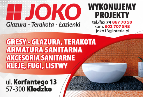 P.H.U. JOKO Kłodzko Glazura / Terakota / Łazienki / Projekty