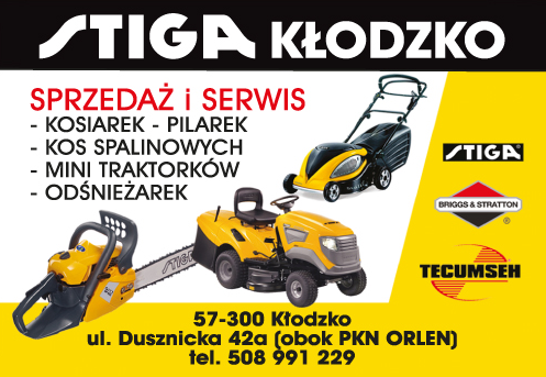 Z.H.U. Diler STIGA Kłodzko Sprzedaż i Serwis Kosiarek / Pilarek / Kos Spalinowych / Mini Traktorków