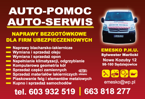 P.H.U. EMESKO Sylwester Marlicki Nowe Kozuby Naprawy Auto-Serwis 