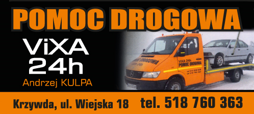VIXA 24H Andrzej Kulpa Krzywda Pomoc Drogowa