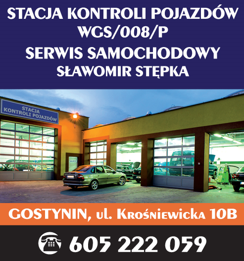 STACJA KONTROLI POJAZDÓW SERWIS SAMOCHODOWY SŁAWOMIR STĘPKA Gostynin